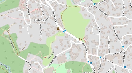 Restaurant auf Karte