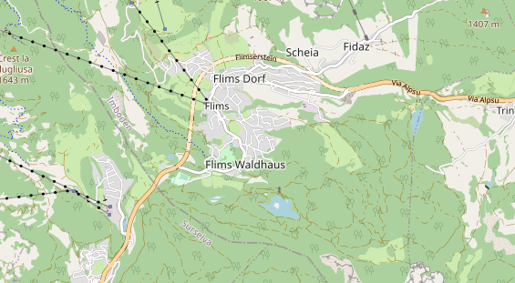 Restaurant auf Karte