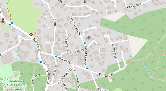 Restaurant auf Karte