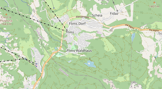 Restaurant auf Karte