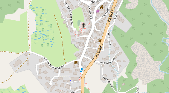 Restaurant auf Karte