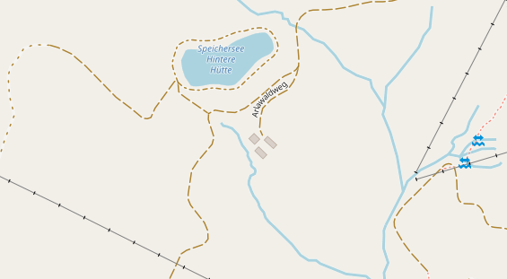 Restaurant auf Karte