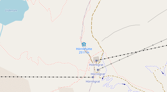 Restaurant auf Karte