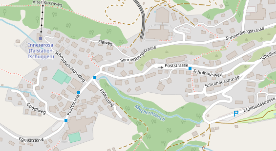 Restaurant auf Karte