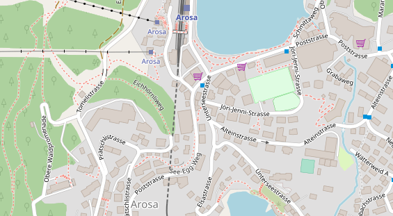 Restaurant auf Karte