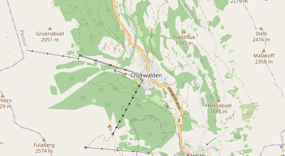 Restaurant auf Karte