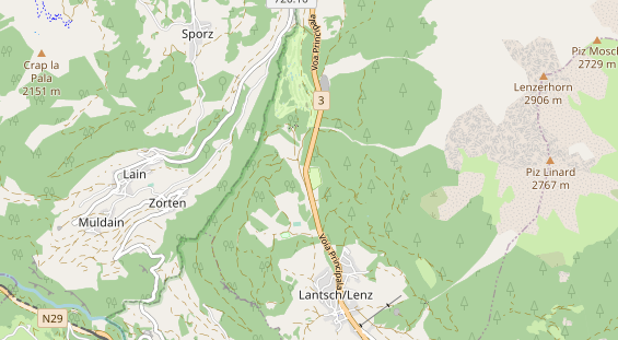 Restaurant auf Karte