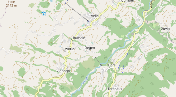 Restaurant auf Karte