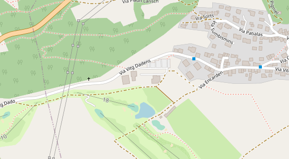 Restaurant auf Karte