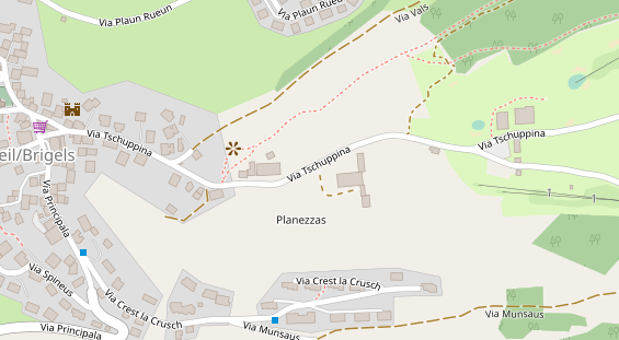 Restaurant auf Karte