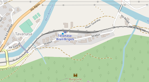 Restaurant auf Karte