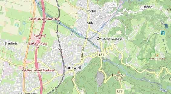 Restaurant auf Karte