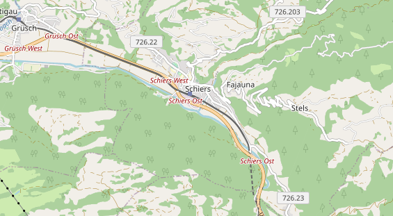 Restaurant auf Karte