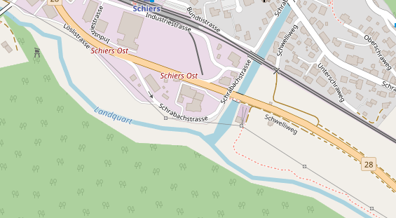 Restaurant auf Karte