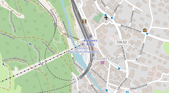 Restaurant auf Karte