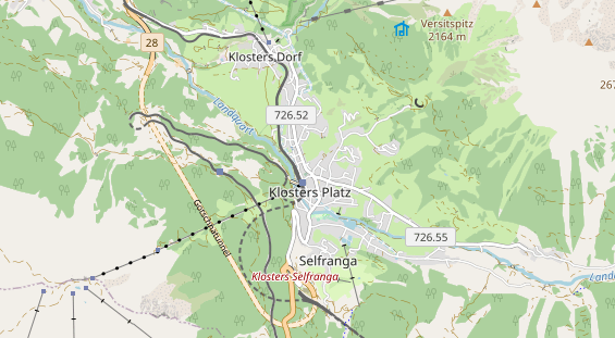 Restaurant auf Karte