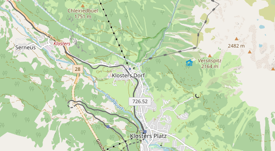 Restaurant auf Karte