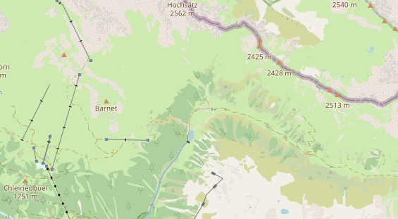 Restaurant auf Karte