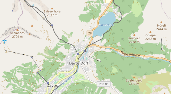 Restaurant auf Karte