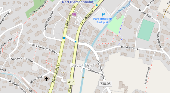 Restaurant auf Karte