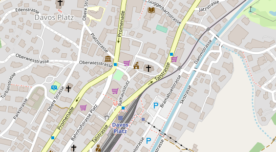 Restaurant auf Karte