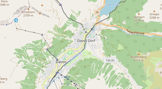 Restaurant auf Karte