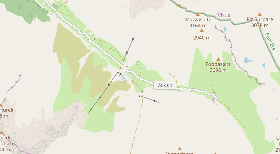 Restaurant auf Karte