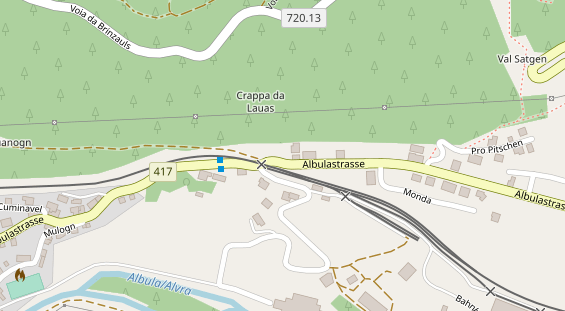 Restaurant auf Karte