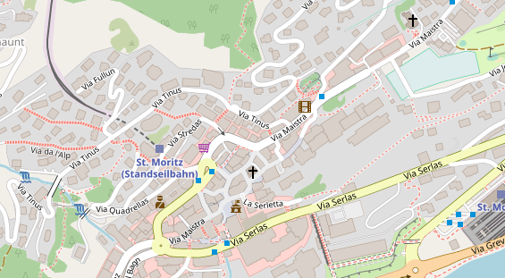 Restaurant auf Karte