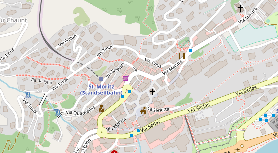 Restaurant auf Karte