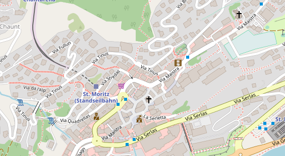 Restaurant auf Karte