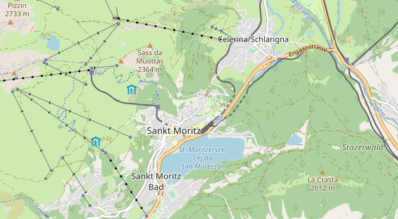 Restaurant auf Karte