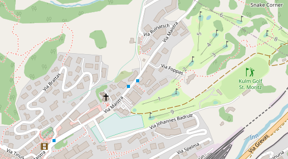 Restaurant auf Karte