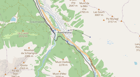 Restaurant auf Karte