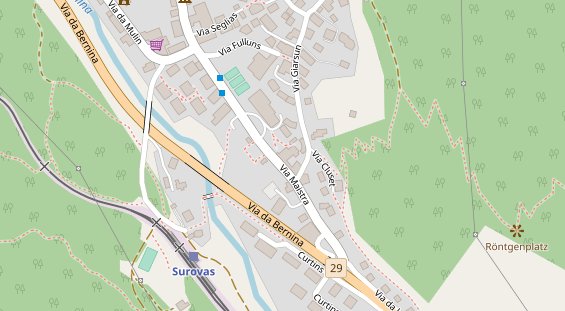 Restaurant auf Karte