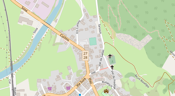 Restaurant auf Karte