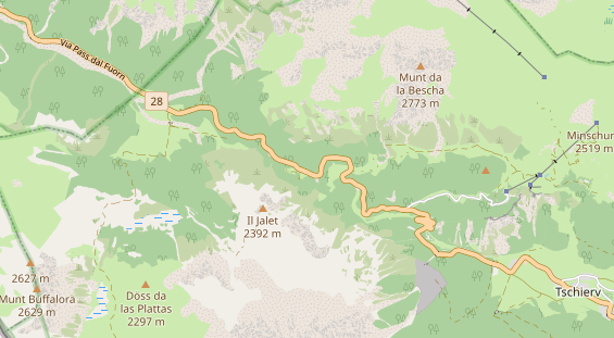 Restaurant auf Karte