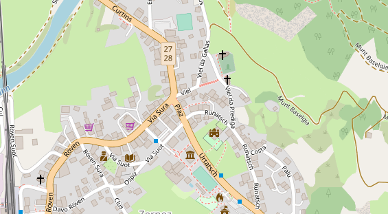 Restaurant auf Karte