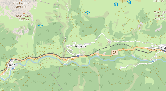 Restaurant auf Karte