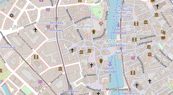 Restaurant auf Karte