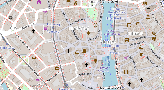 Restaurant auf Karte