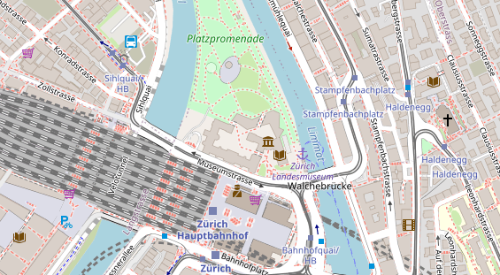 Restaurant auf Karte