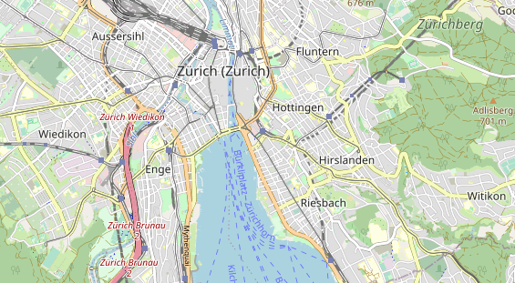 Restaurant auf Karte