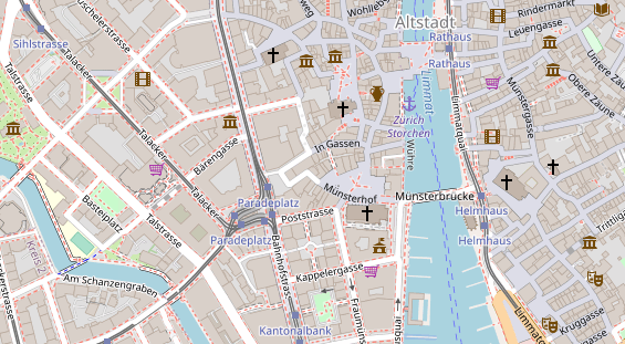 Restaurant auf Karte