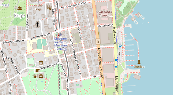 Restaurant auf Karte