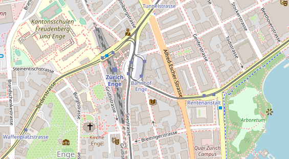 Restaurant auf Karte