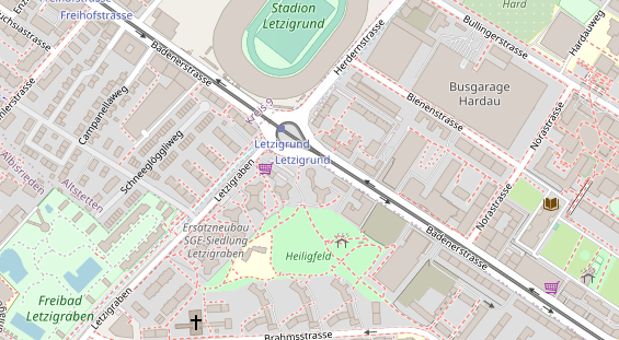 Restaurant auf Karte