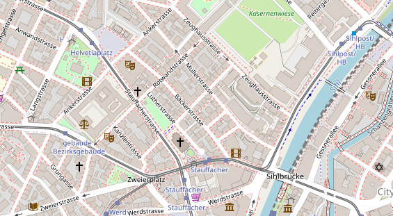 Restaurant auf Karte