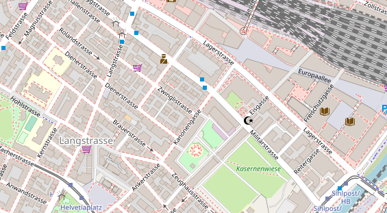 Restaurant auf Karte