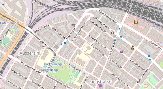 Restaurant auf Karte